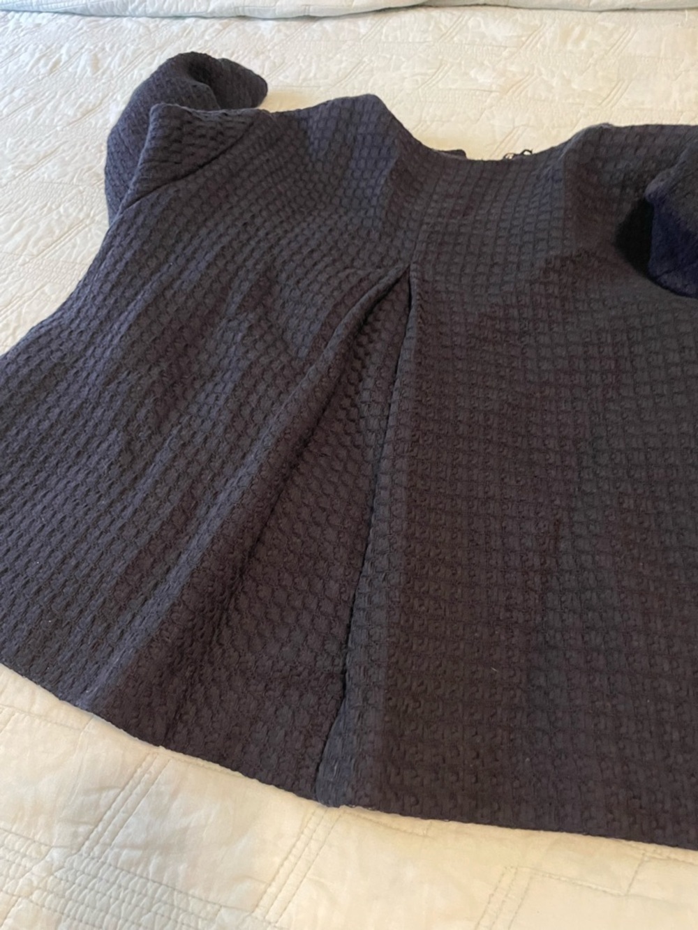 Talbots Navy Textured Open-Front Jacket - Picture 4 of 4
